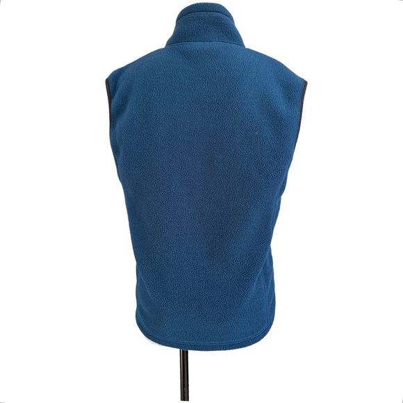 REI Men’s Fleece Vest Zipper Front Dark Blue Two Front Pockets Size Medium - Picture 3 of 13
